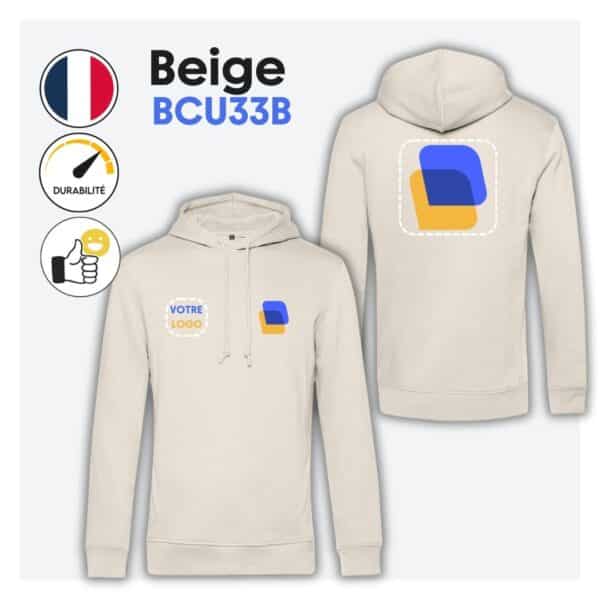 Sweat avec capuche (homme) - BCU33B – Image 16