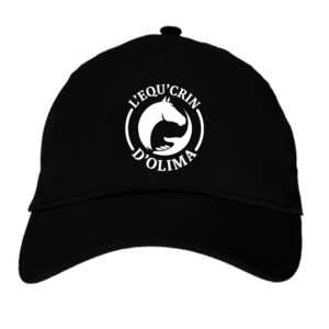 CASQUETTE - L'Equ'Crin d'Olima - Noir