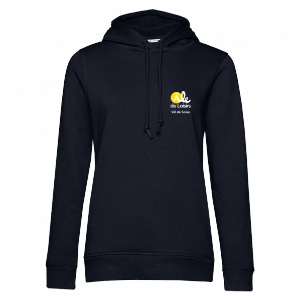 SWEAT A CAPUCHE (femme) – Centre Equestre de l'Ile de Loisirs du Val de Seine - Navy - BCW34B