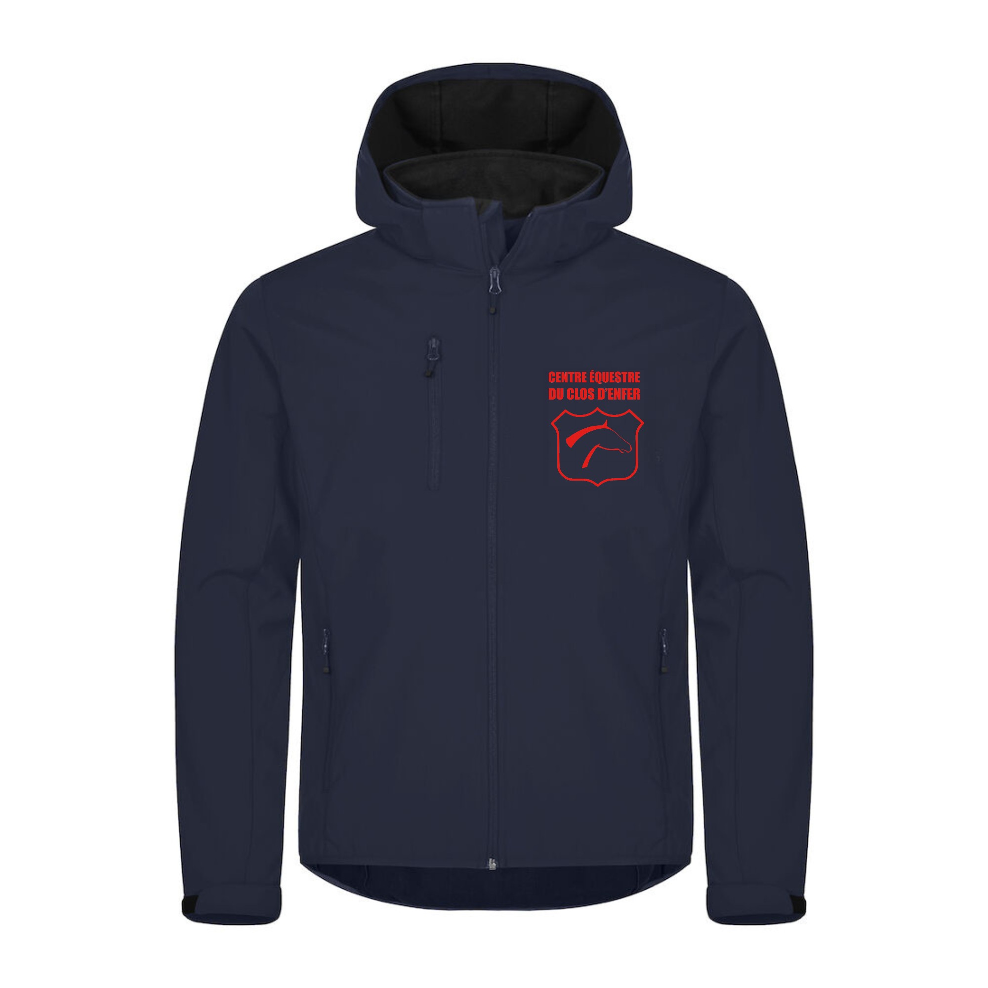 SOFTSHELL "Classic" (homme) - Centre Equestre du Clos d'Enfer - Noir - 0200912