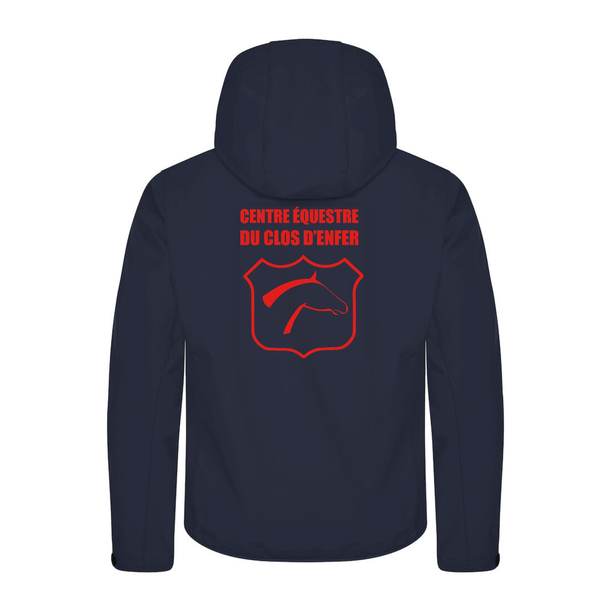 SOFTSHELL "Classic" (homme) - Centre Equestre du Clos d'Enfer - Noir - 0200912 – Image 3