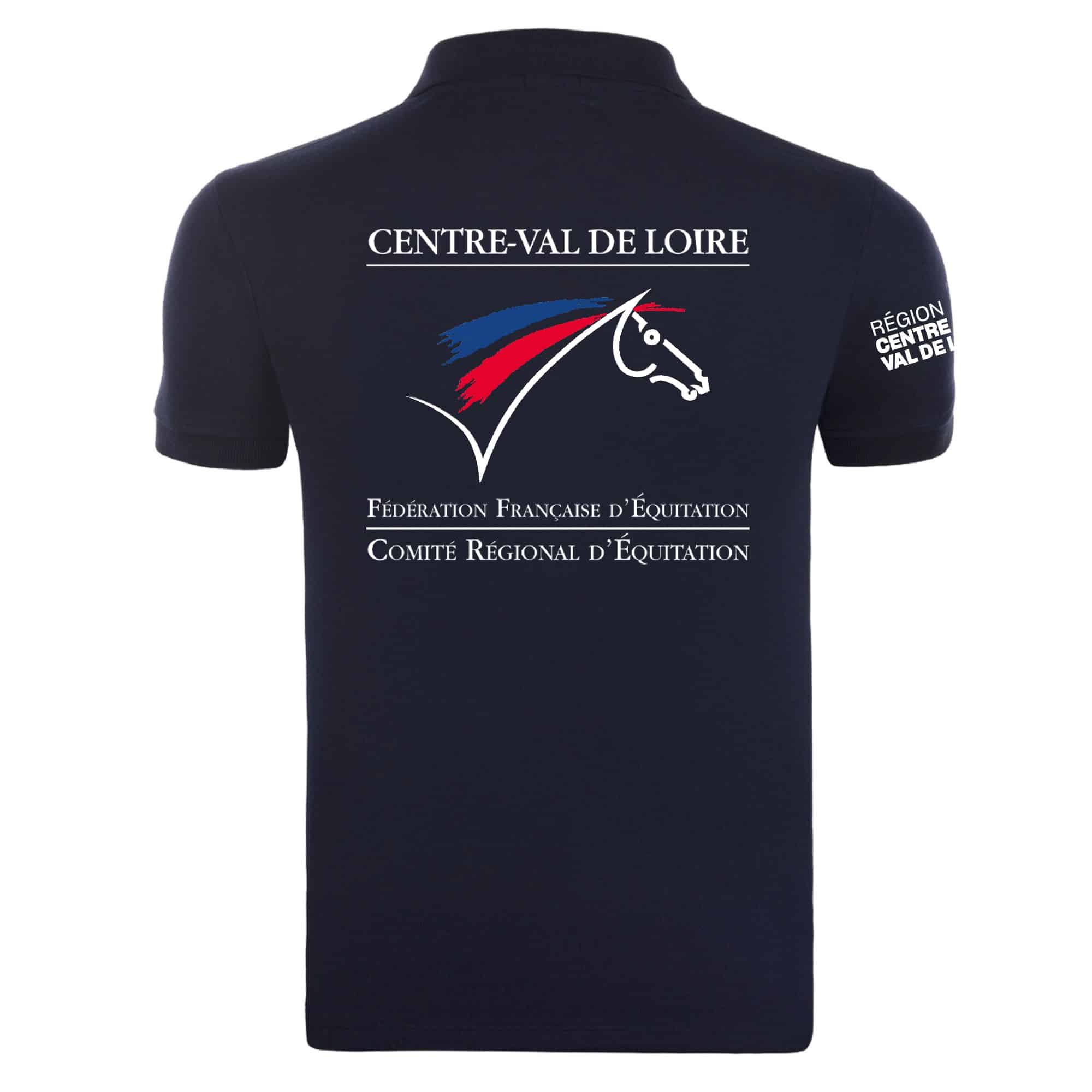 POLO (homme) - Comité Régional d’Equitation Centre Val de Loire CRE CVL - Navy - BCID1 – Image 3