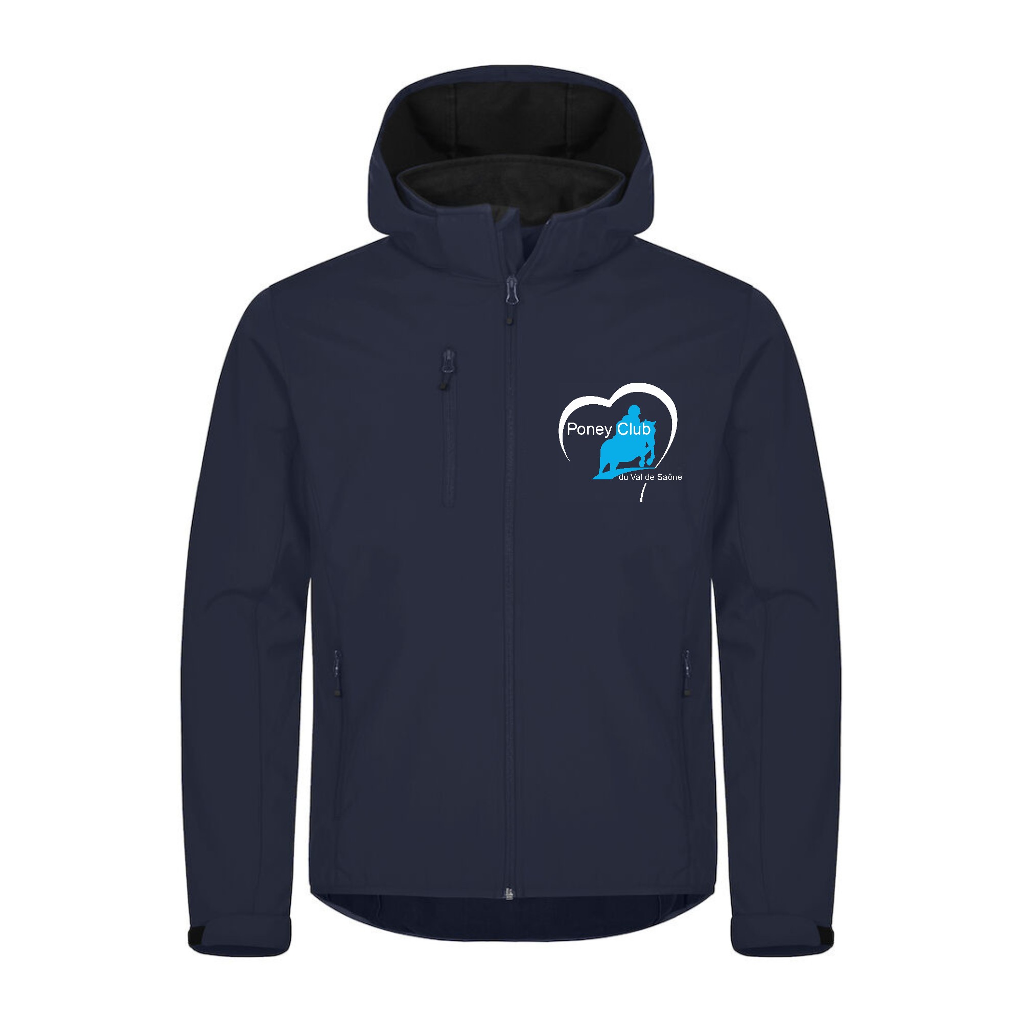 SOFTSHELL "Classic" (homme) - Poney Club du Val de Saône - Navy - 0200912
