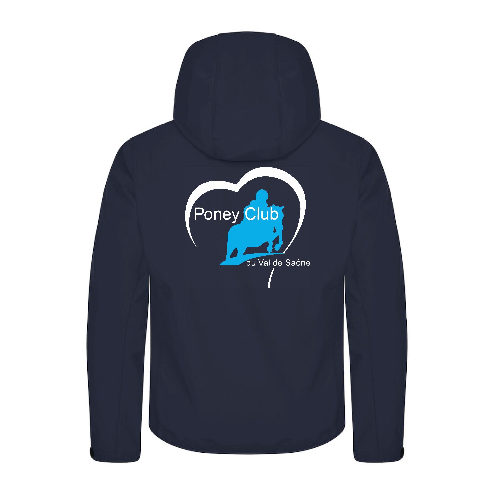 SOFTSHELL "Classic" (homme) - Poney Club du Val de Saône - Navy - 0200912 – Image 3