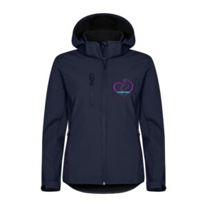SOFTSHELL "Classic" (femme) - Les écuries d'accroche coeur - Navy - 0200917