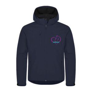 SOFTSHELL "Classic" (homme) - Les écuries d'accroche coeur - Navy - 0200912