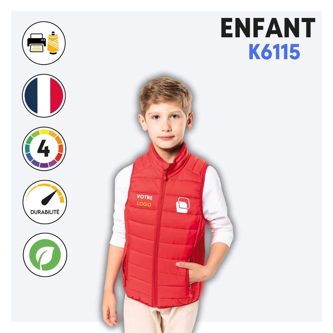 Doudoune sans manches (enfant) - K6115
