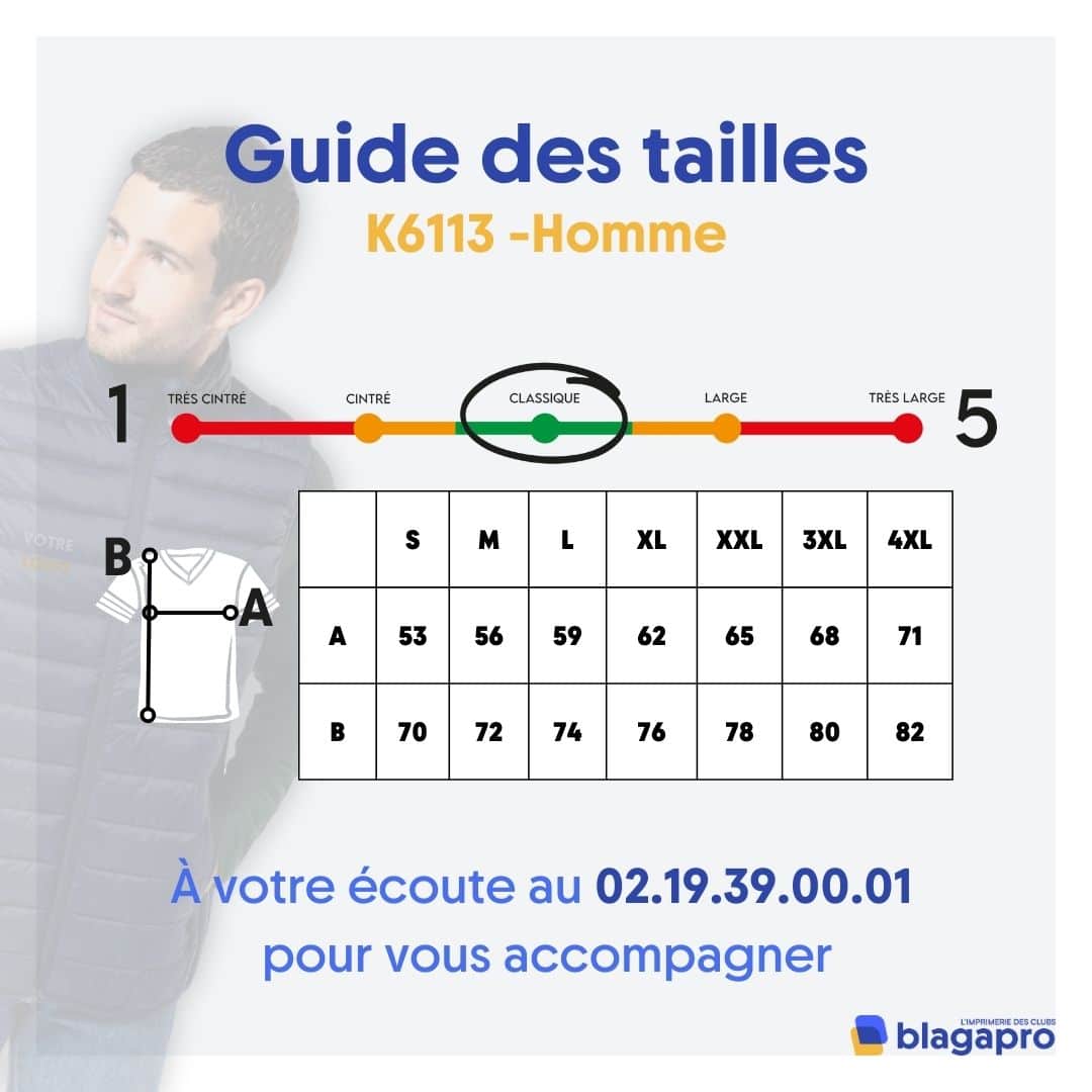 Doudoune sans manches (homme) - K6113 – Image 8