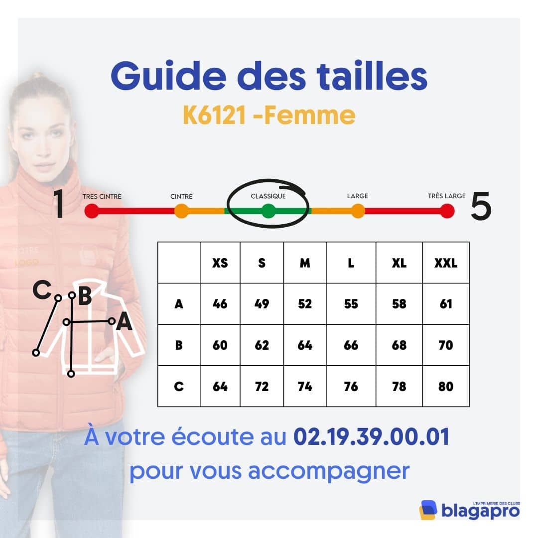 Doudoune avec manches (femme) - K6121 – Image 6