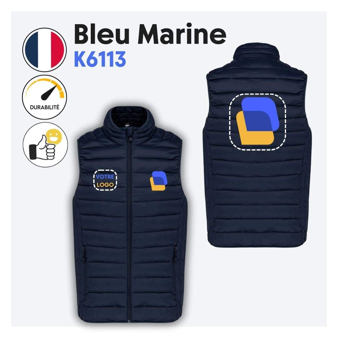 Doudoune sans manches (homme) - K6113 – Image 4