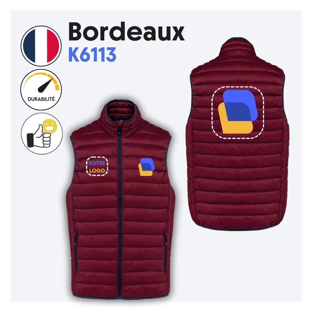 Doudoune sans manches (homme) - K6113 – Image 12