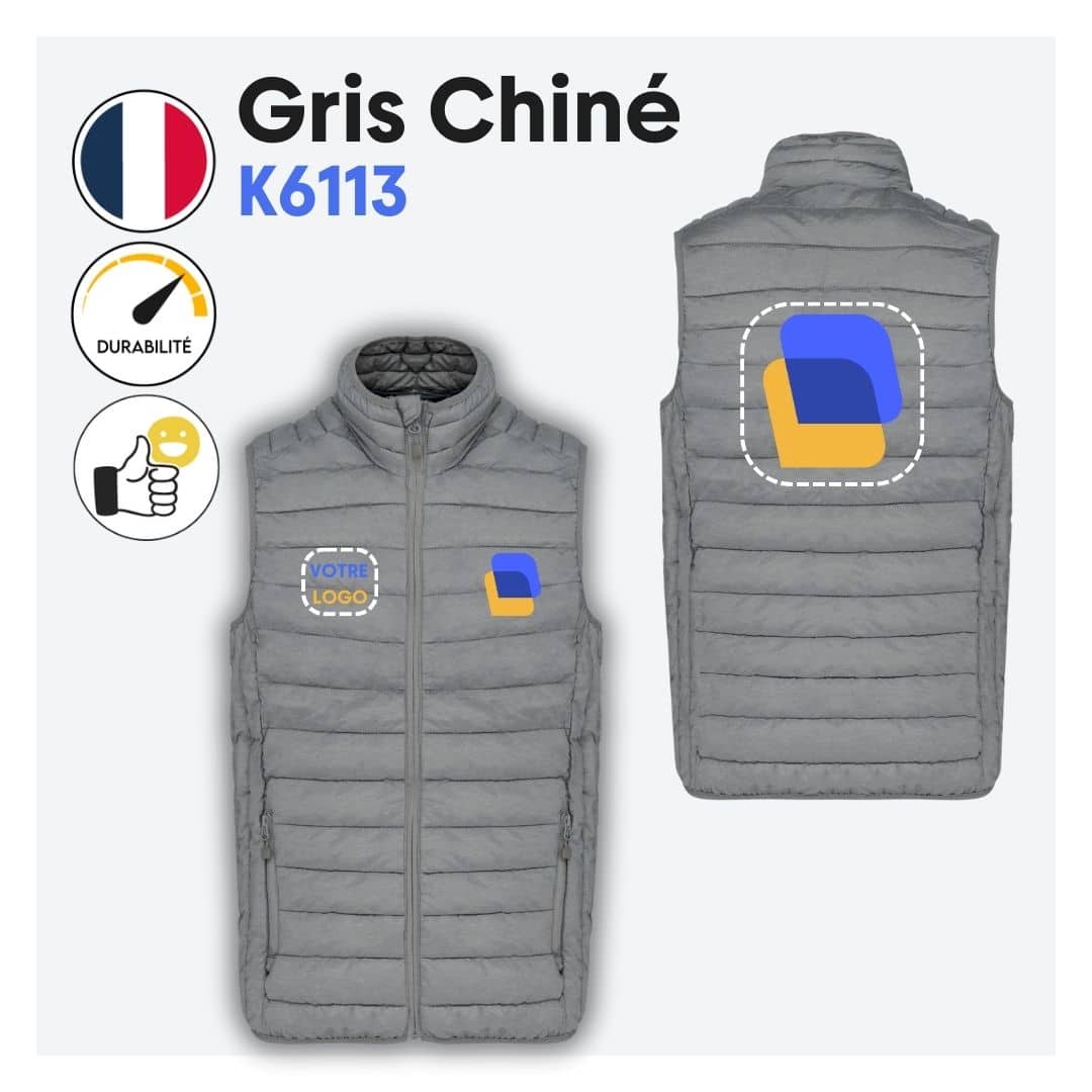 Doudoune sans manches (homme) - K6113 – Image 10