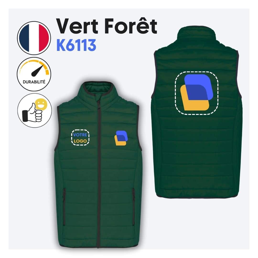 Doudoune sans manches (homme) - K6113 – Image 3