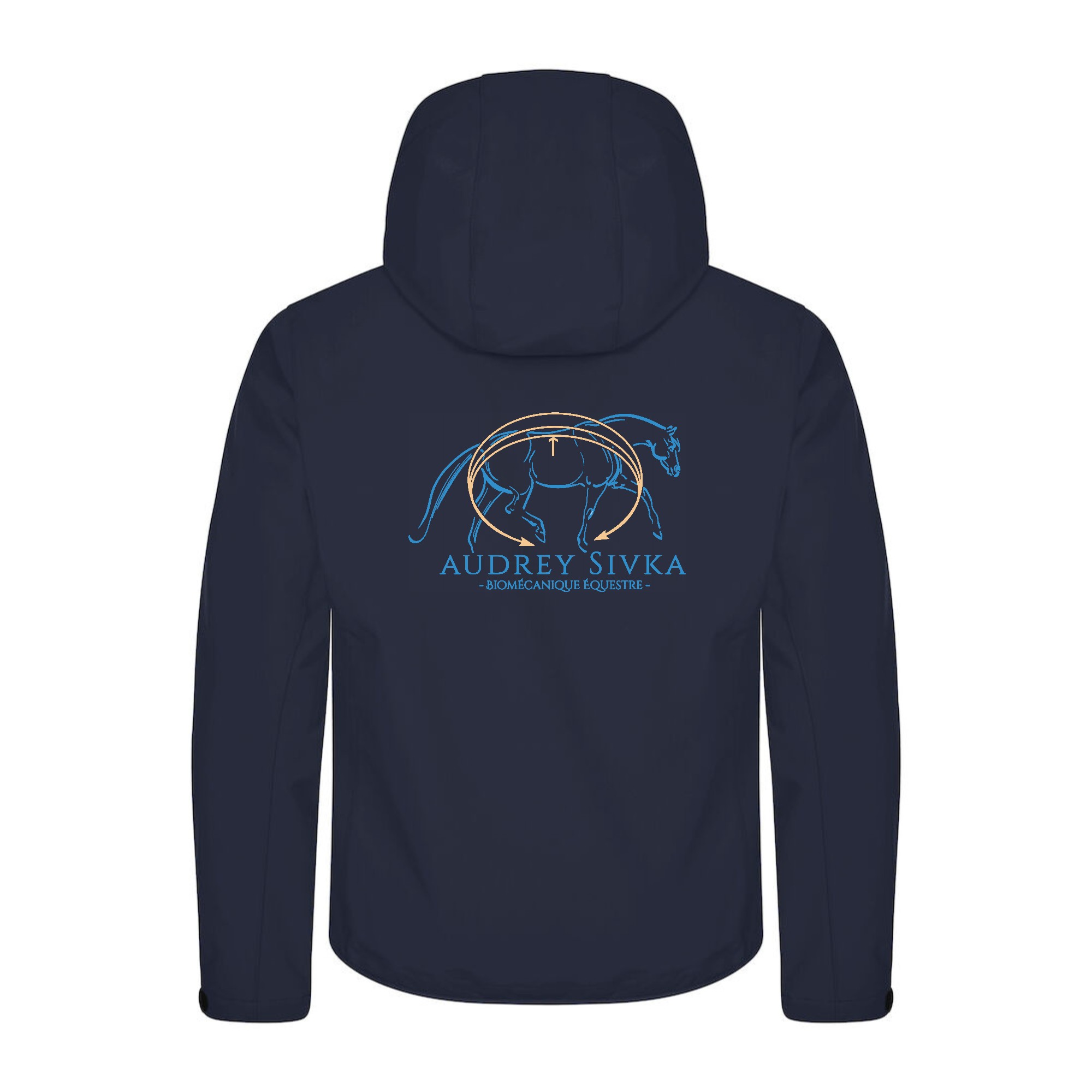 SOFTSHELL "Classic" (homme) - Ecurie Audrey Sivka - Navy - 0200912 – Image 3