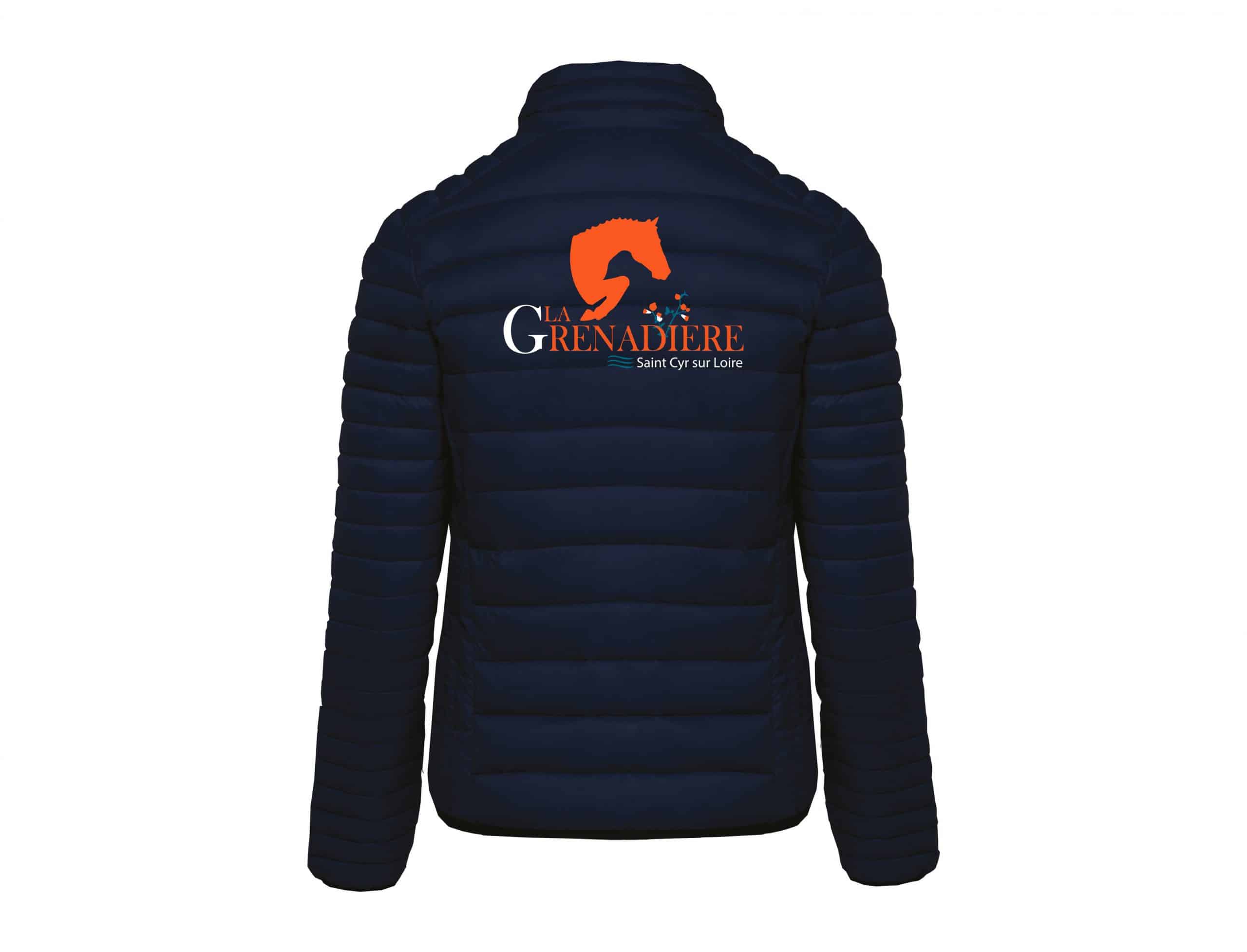 DOUDOUNE AVEC MANCHES (femme) - Centre équestre La Grenadière - Navy - K6121 – Image 3