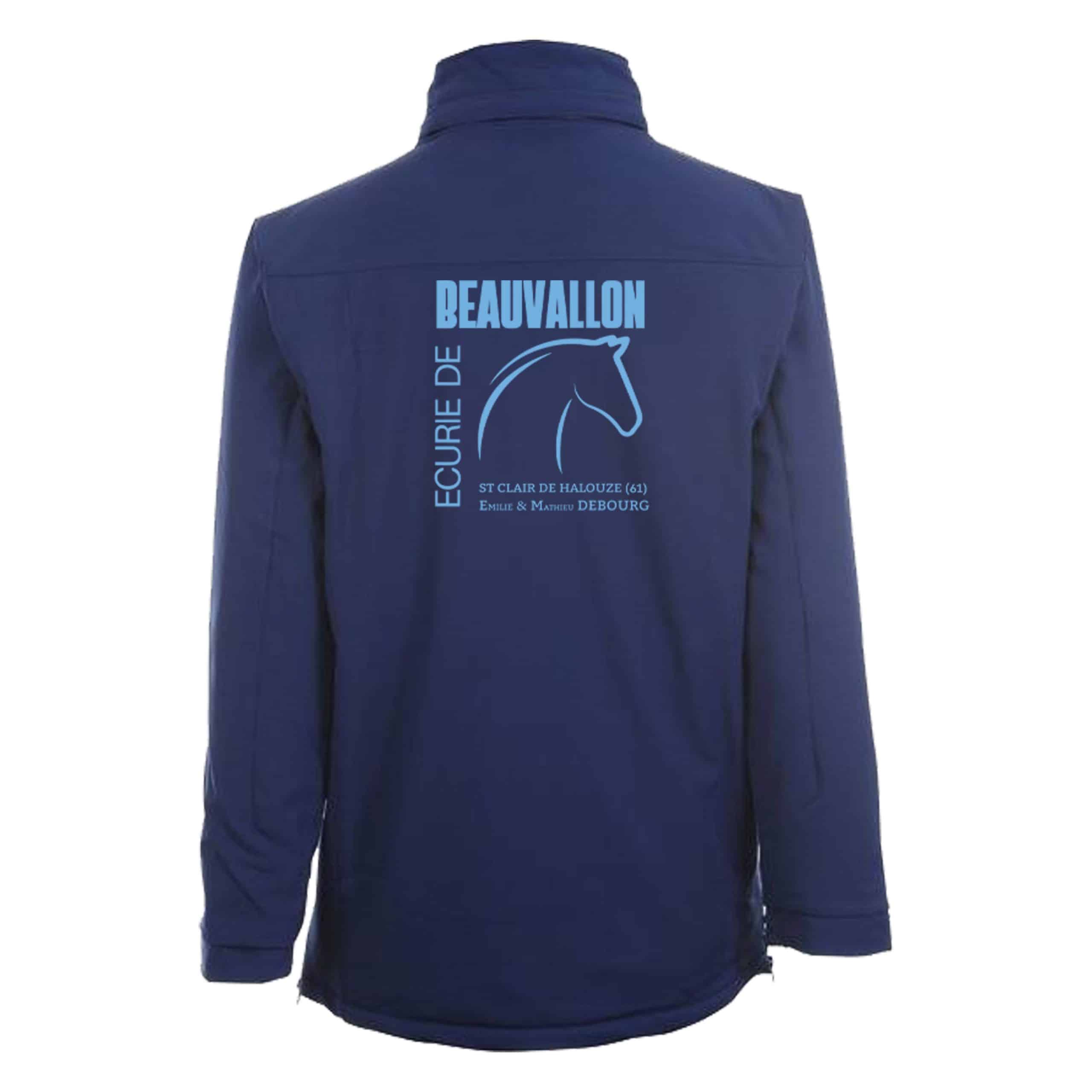 PARKA (unisexe) - Ecurie de Beauvallon - Navy- PK543 – Image 3