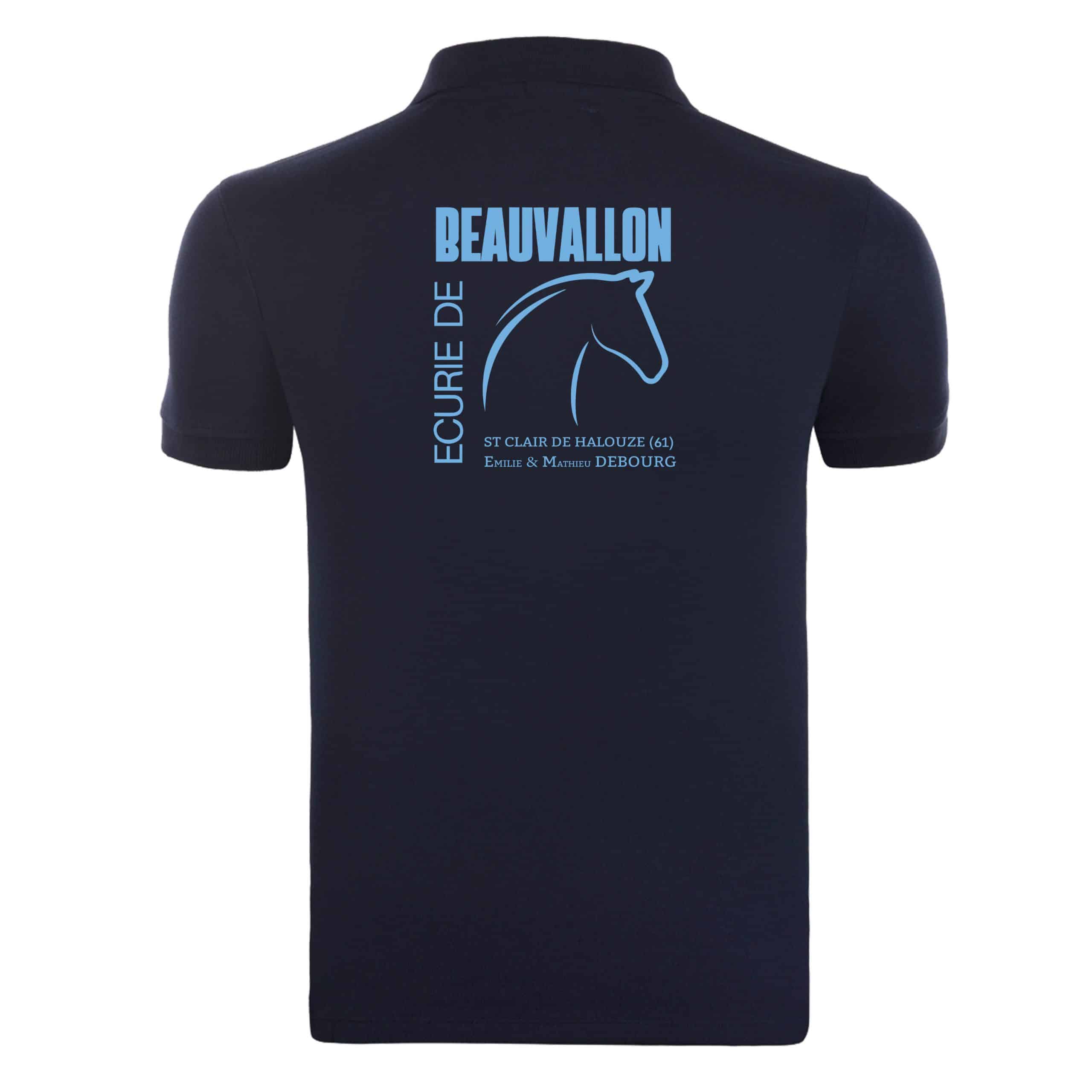 POLO (homme) - Ecurie de Beauvallon - Navy - BCID1 – Image 3