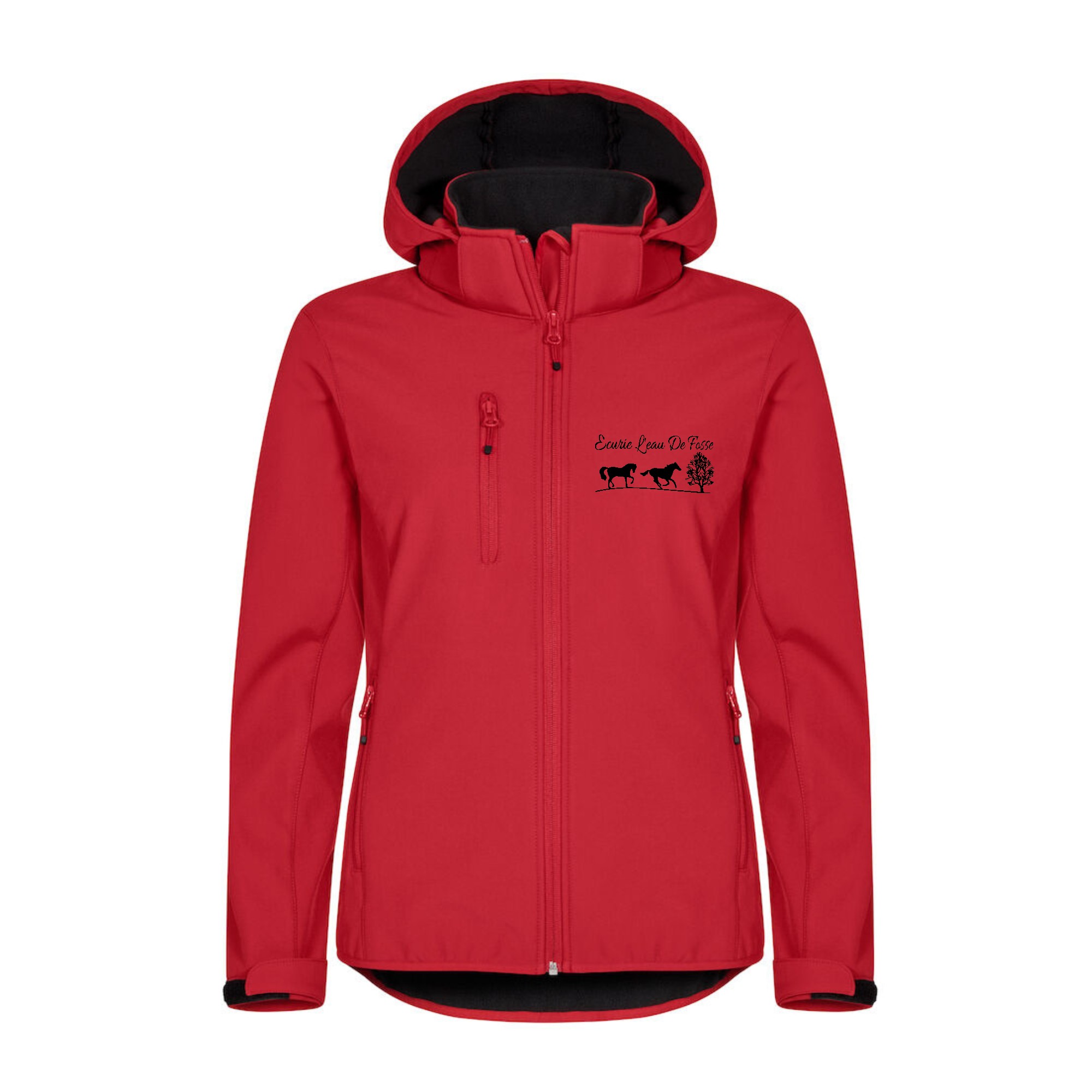SOFTSHELL "Classic" (femme) - Ecurie l'eau de Fosse - Rouge - 0200917