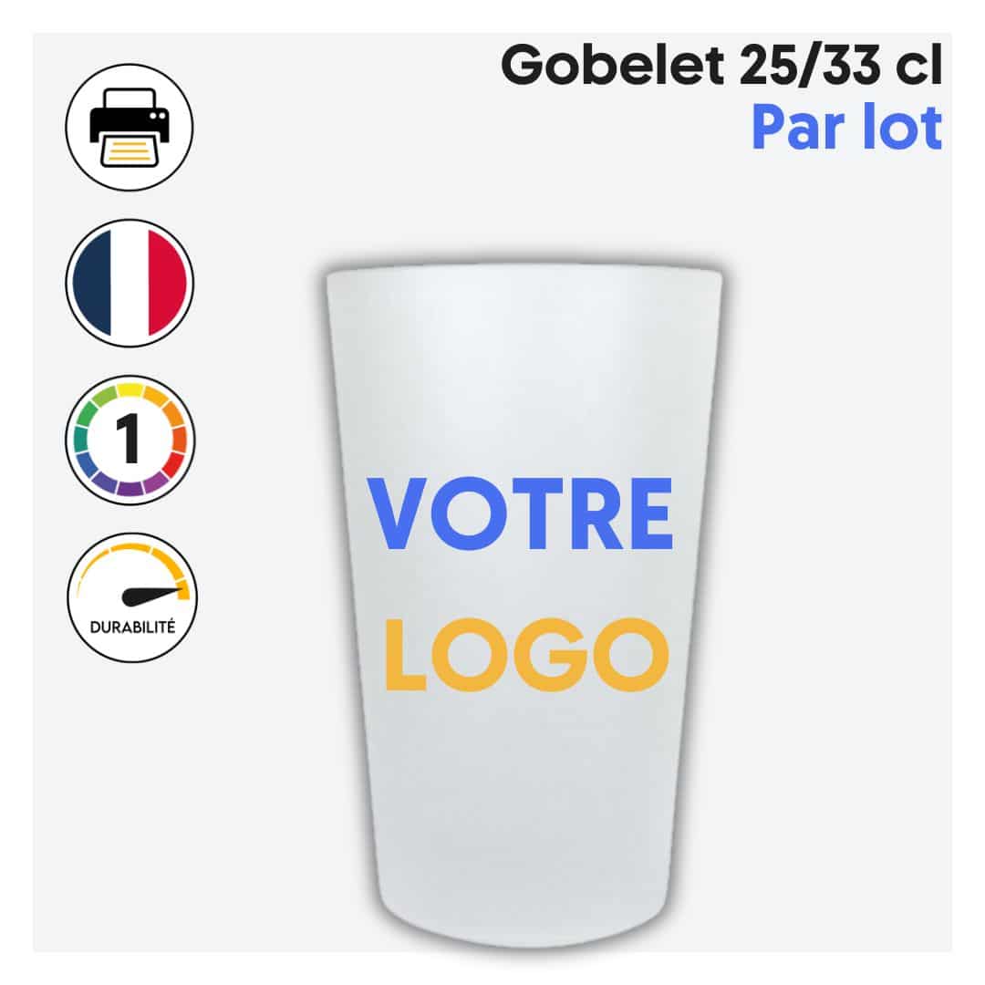 Gobelets 25cl/33cl (par lot)
