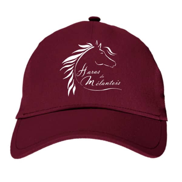 CASQUETTE - Haras du Melantois - Rouge bordeaux - BF015