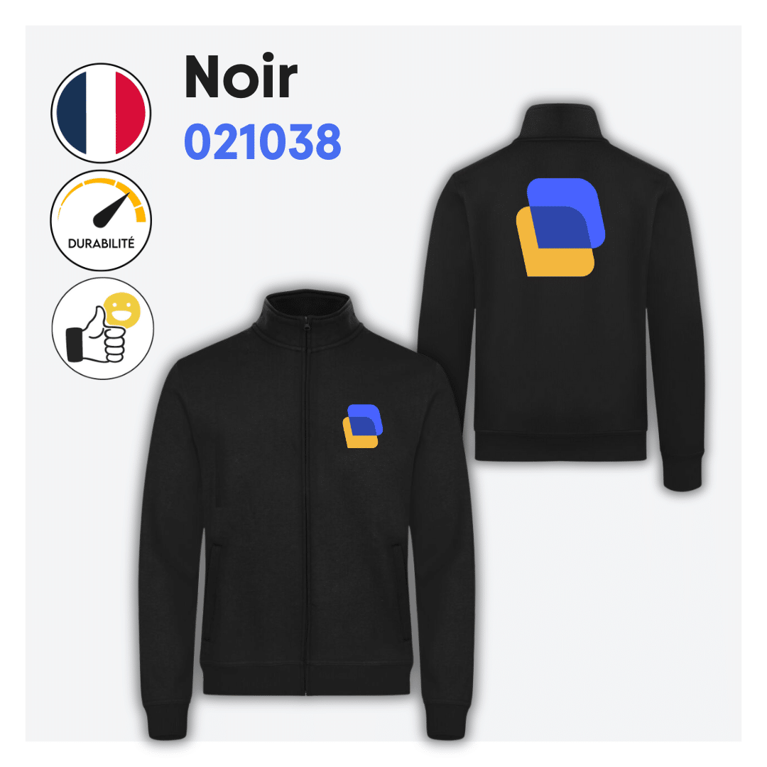 Sweat zippé sans capuche (homme) - 021038 – Image 10