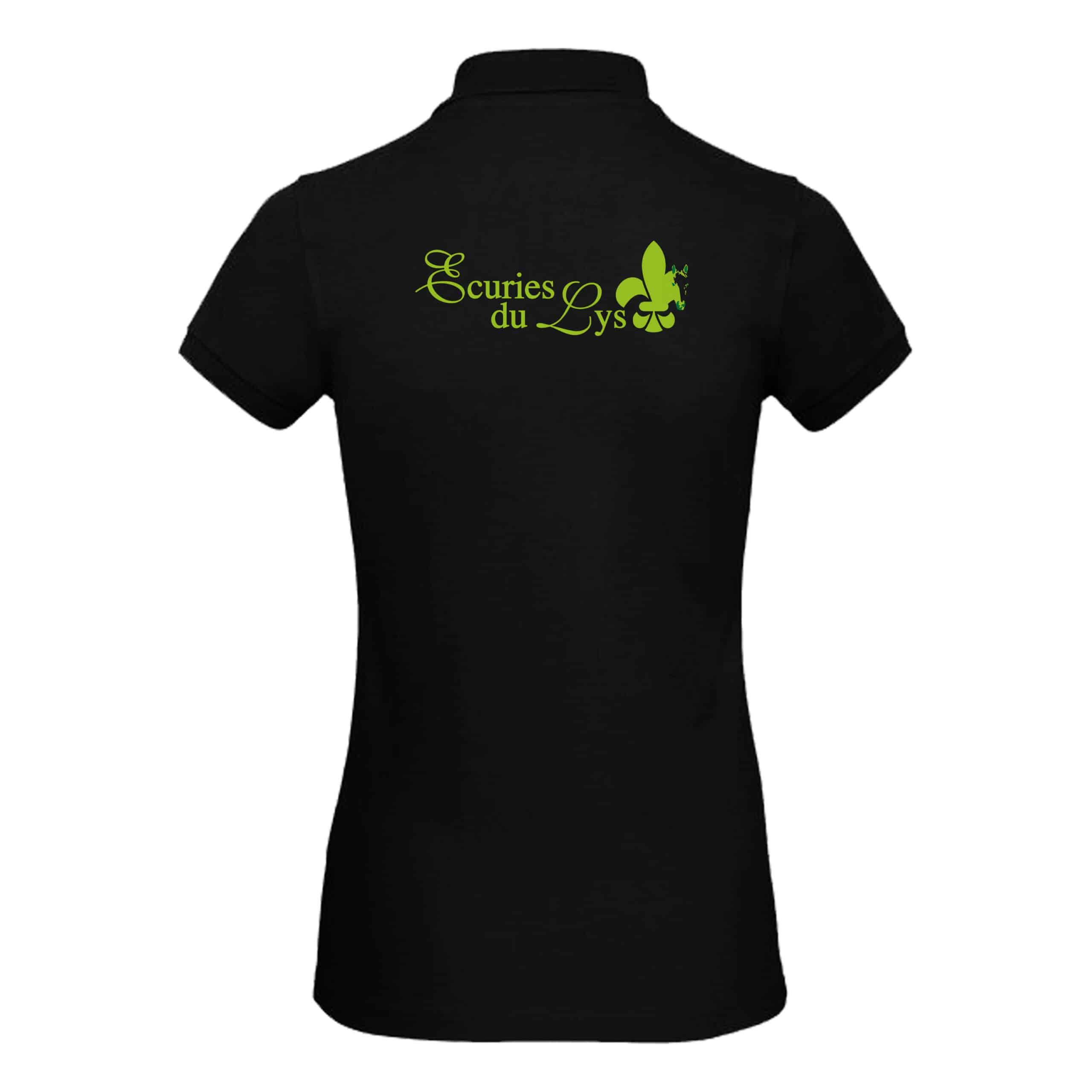 POLO (femme) - Écuries du Lys - Noir - BCI1F – Image 3