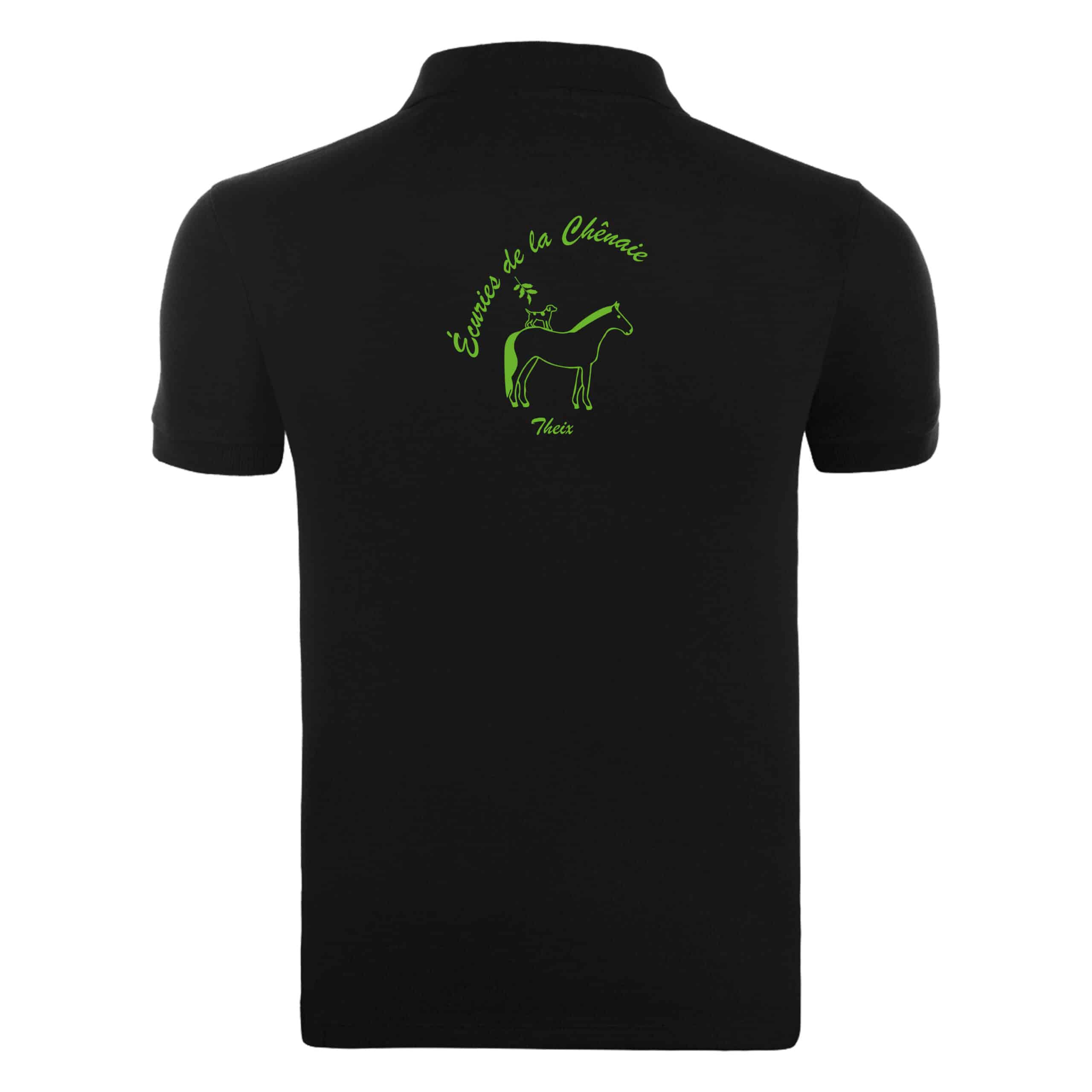 POLO (homme) - Les écuries de la Chênaie - Noir - BCID1 – Image 3