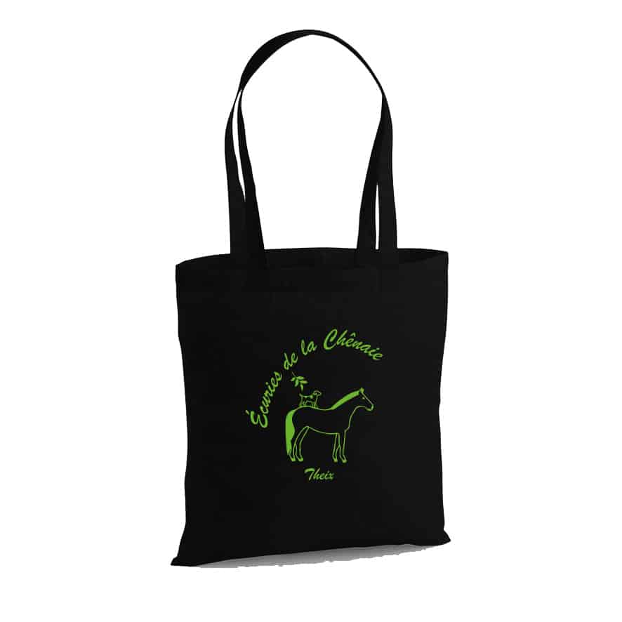 TOTE BAG - Les écuries de la Chênaie - Noir - WM101