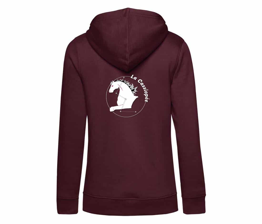 SWEAT A CAPUCHE (femme) – La Cassiopée - Bordeaux - BCW34B – Image 3