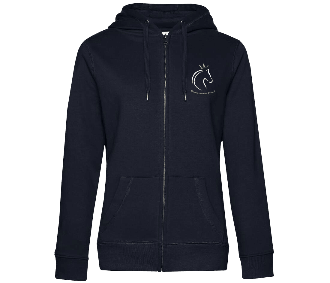 SWEAT ZIPPÉ (femme) - Ecurie du Petit Prince - Navy - BCW03Q