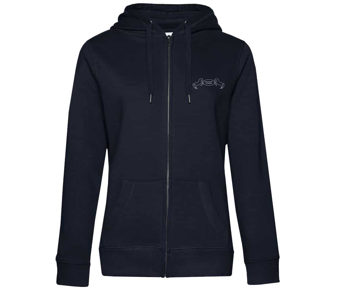 SWEAT ZIPPÉ (femme) - Domaine équestre de la Goitière - Navy - BCW03Q