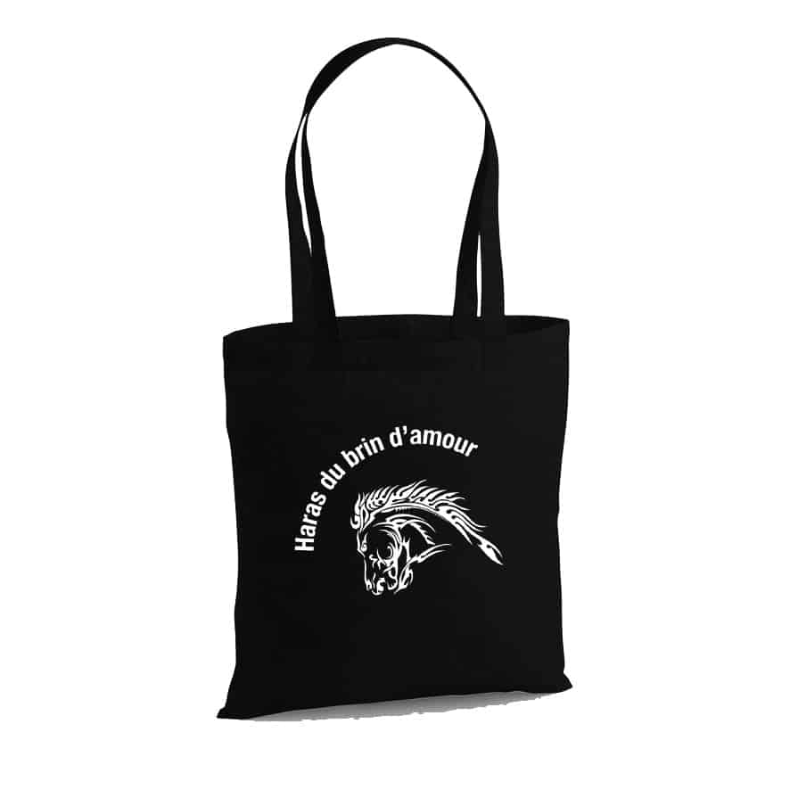 TOTE BAG - Haras du brin d'amour - Noir - WM101