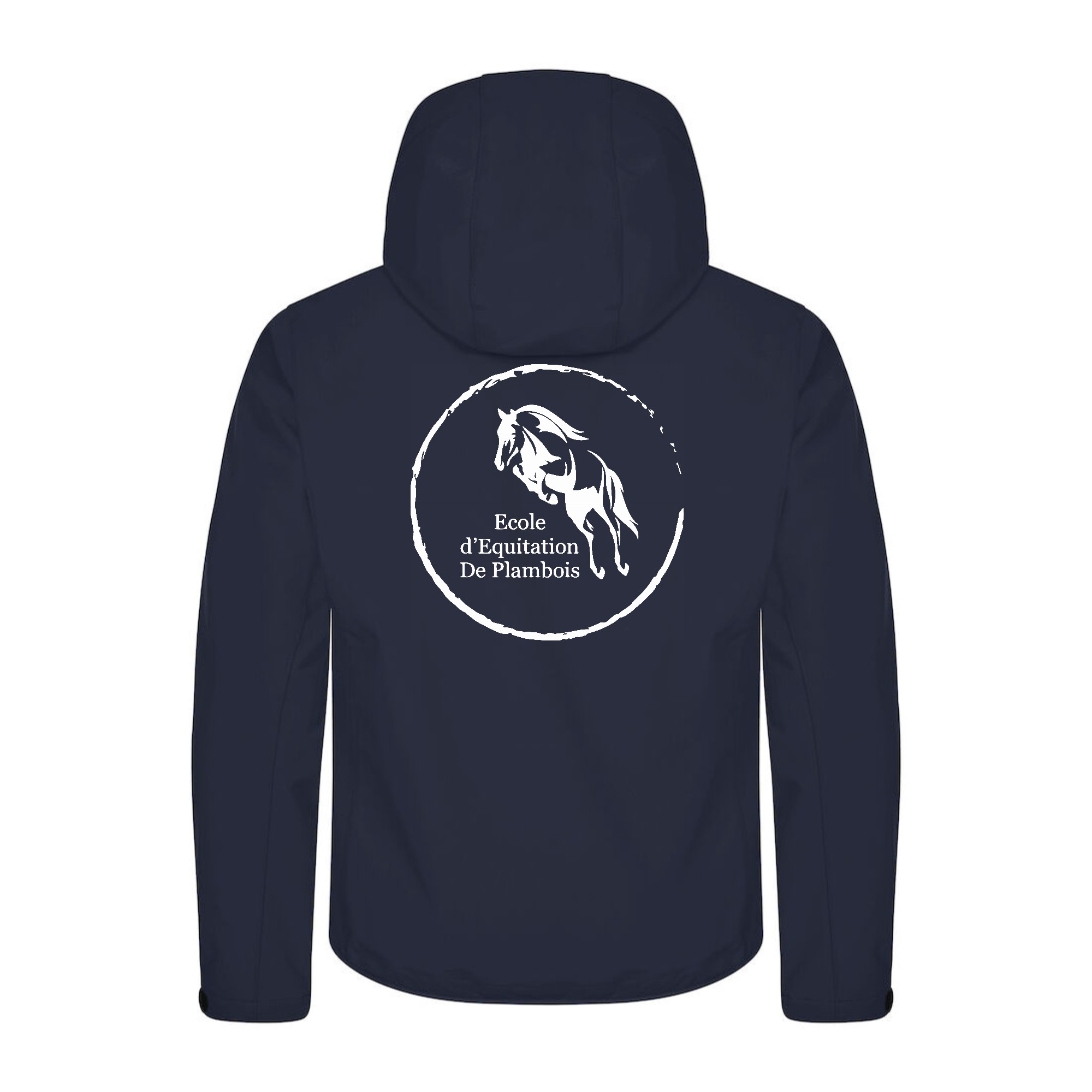 SOFTSHELL "Classic" (homme) - École d'équitation de Plambois - Navy - 0200912 – Image 3