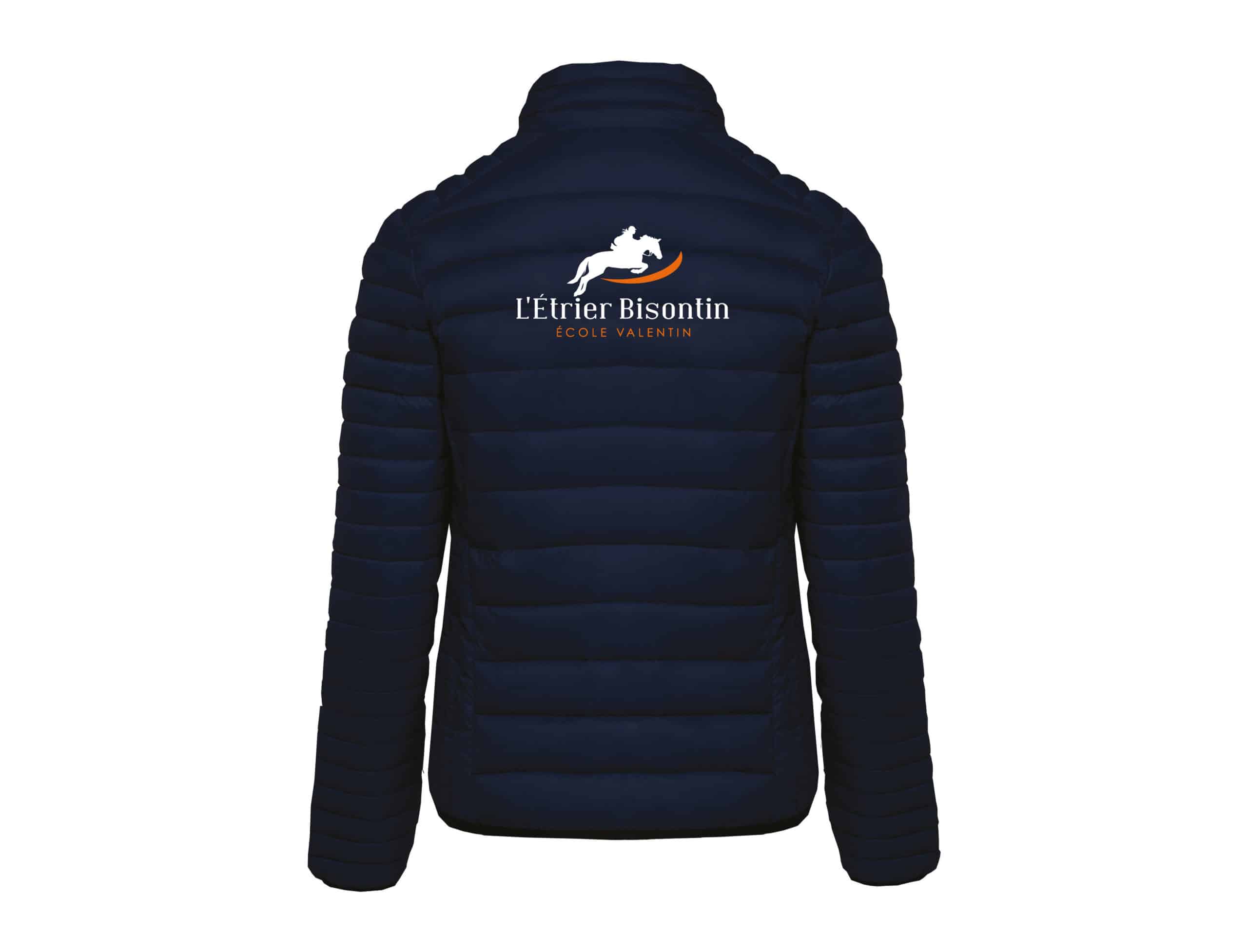 DOUDOUNE AVEC MANCHES (femme) - Etrier Bisontin - Navy - K6121 – Image 3