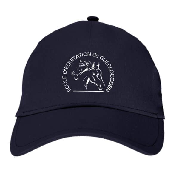 CASQUETTE - EARL École d'équitation de Guerlogoden - Navy - BF015 – Image 2