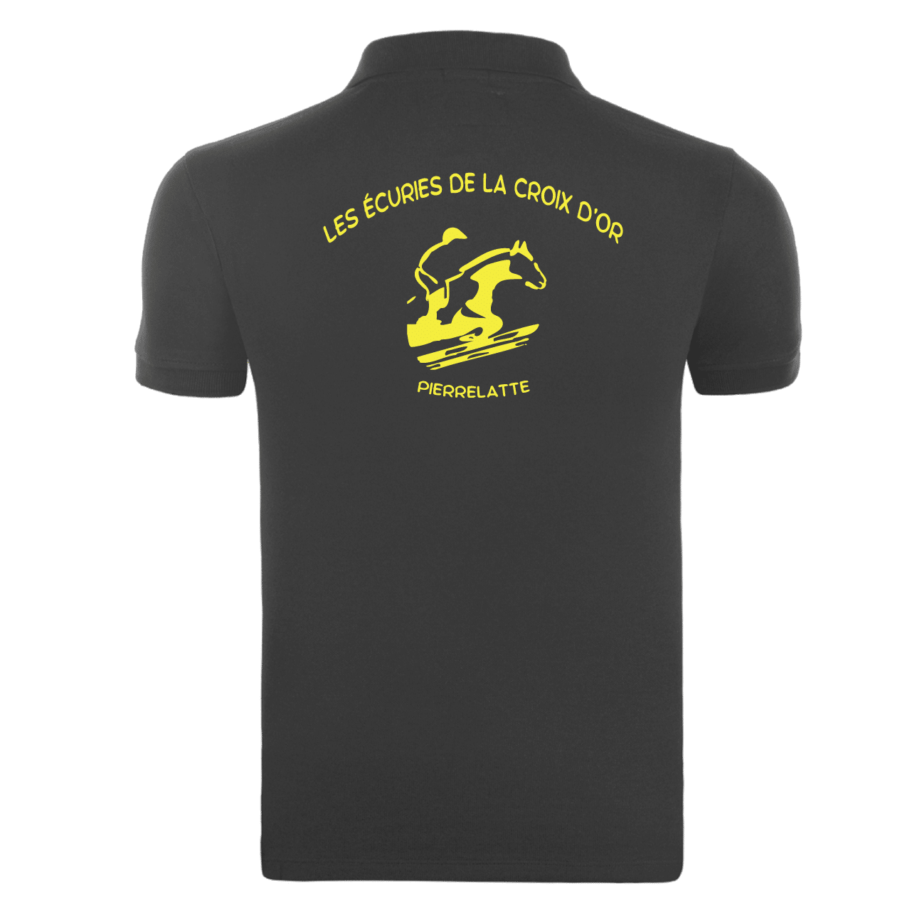 POLO (homme) - Écuries de la croix d'Or - Asphalt - BCID1 – Image 3