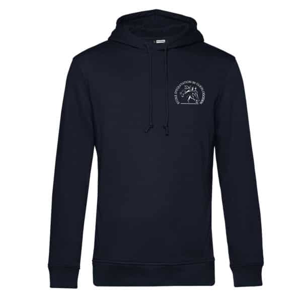 SWEAT A CAPUCHE (enfant) - EARL École d'équitation de Guerlogoden - Navy - BC511