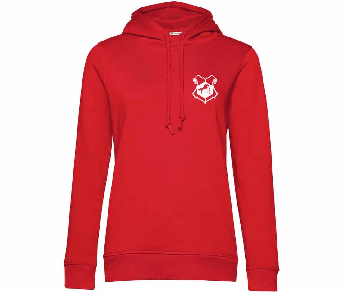 SWEAT A CAPUCHE (femme) – Centre équestre Izernore - Rouge - BCW34B