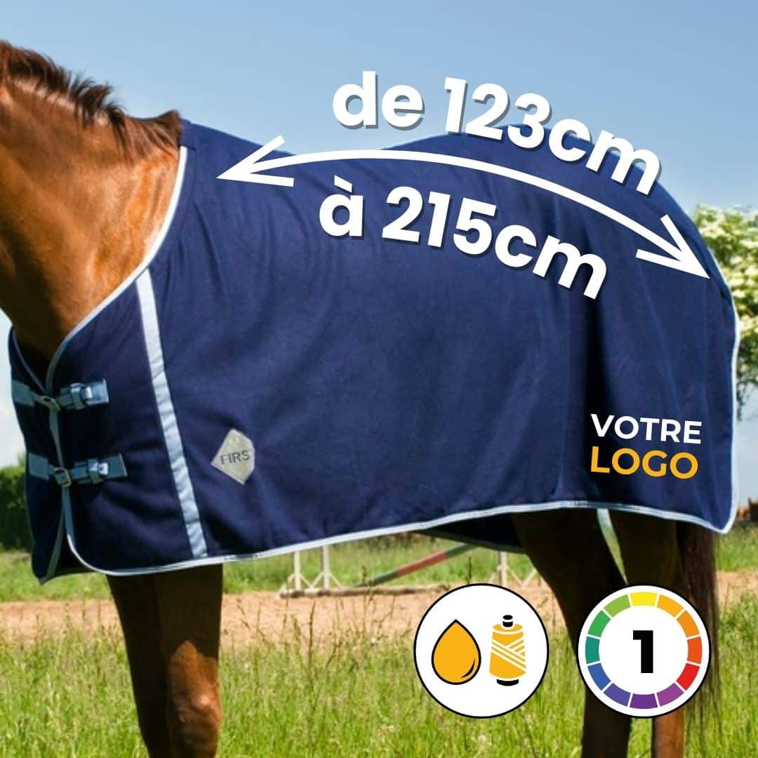 Chemise Polaire Riding World Pour Cheval - Noir - Épaisseur 240 G/m² - Taille 6.0