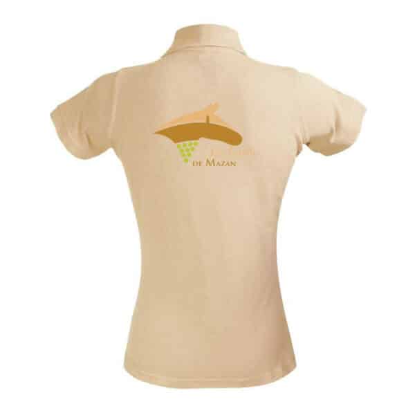 POLO (femme) - Les Ecuries de Mazan - Beige - BCI1F – Image 2