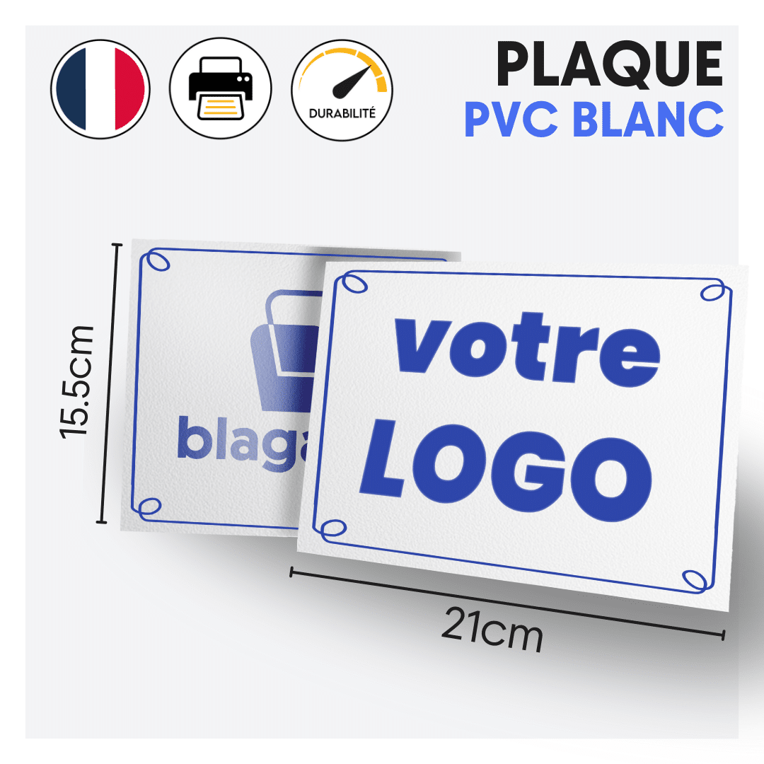 Plaque PVC blanche - RCP004 – Image 3