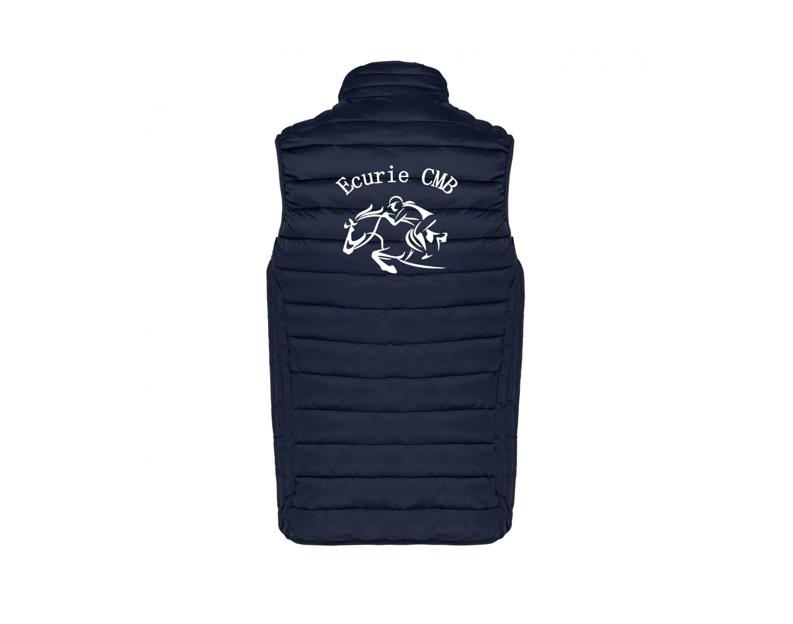 DOUDOUNE SANS MANCHES (homme) - Ecurie CMB - Navy - K6113 – Image 3