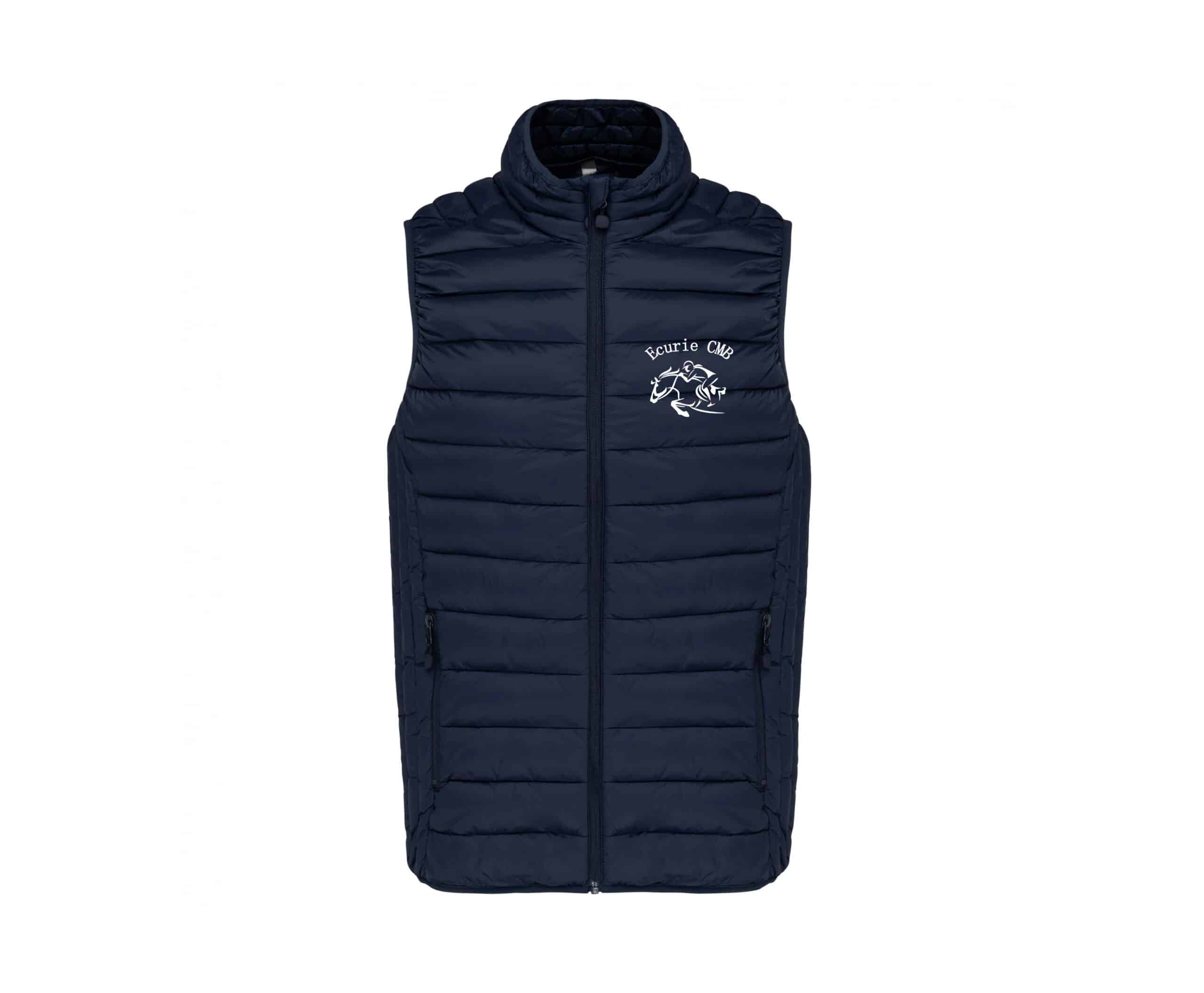 DOUDOUNE SANS MANCHES (homme) - Ecurie CMB - Navy - K6113