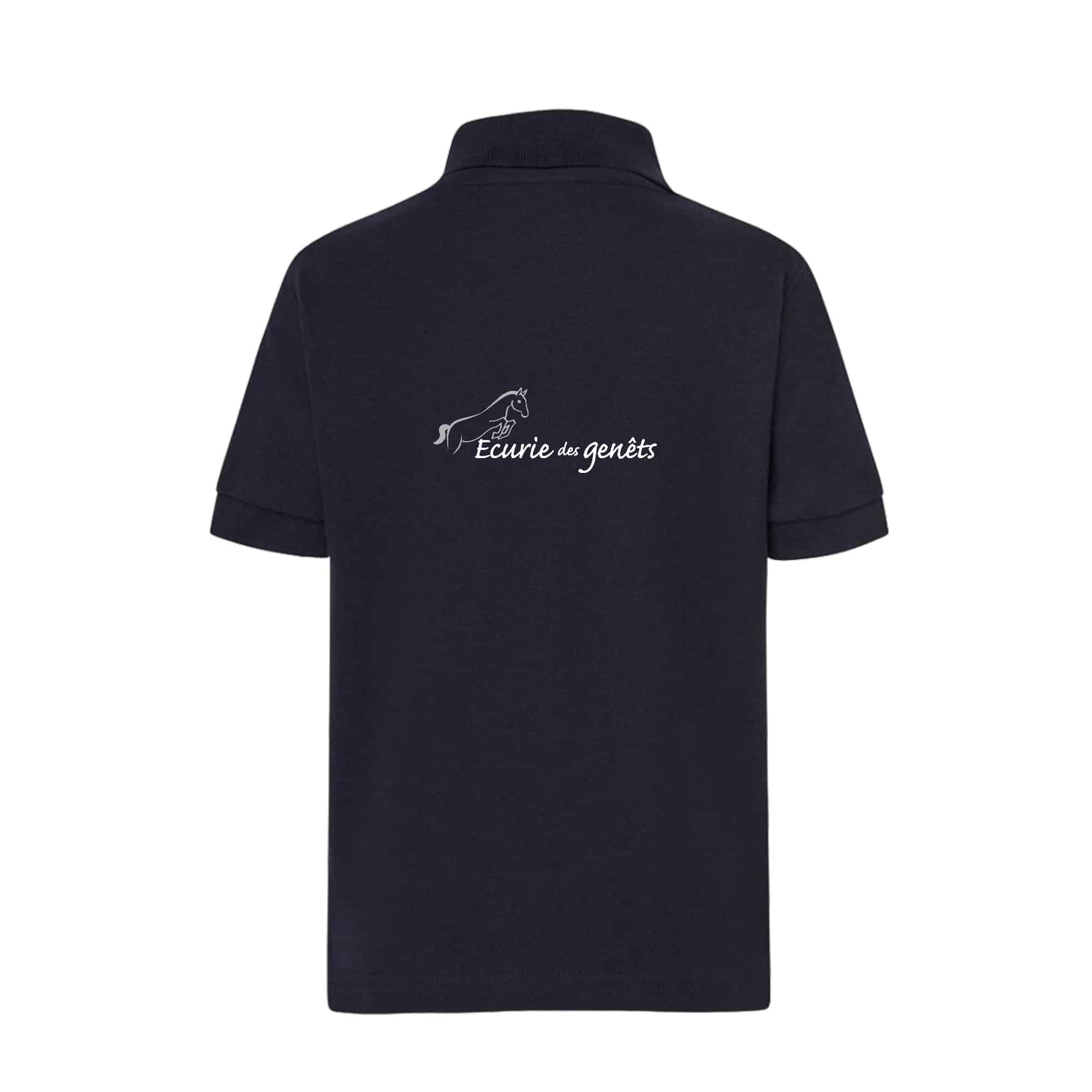 POLO (enfant) - Ecurie des Genêts (11) - Navy - BCK424 – Image 3