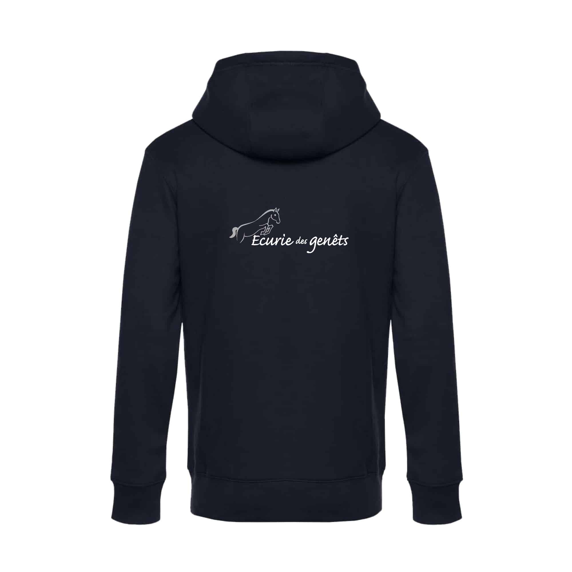 SWEAT ZIPPÉ (enfant) - Ecurie des Genêts (11) - Navy - K455 – Image 3