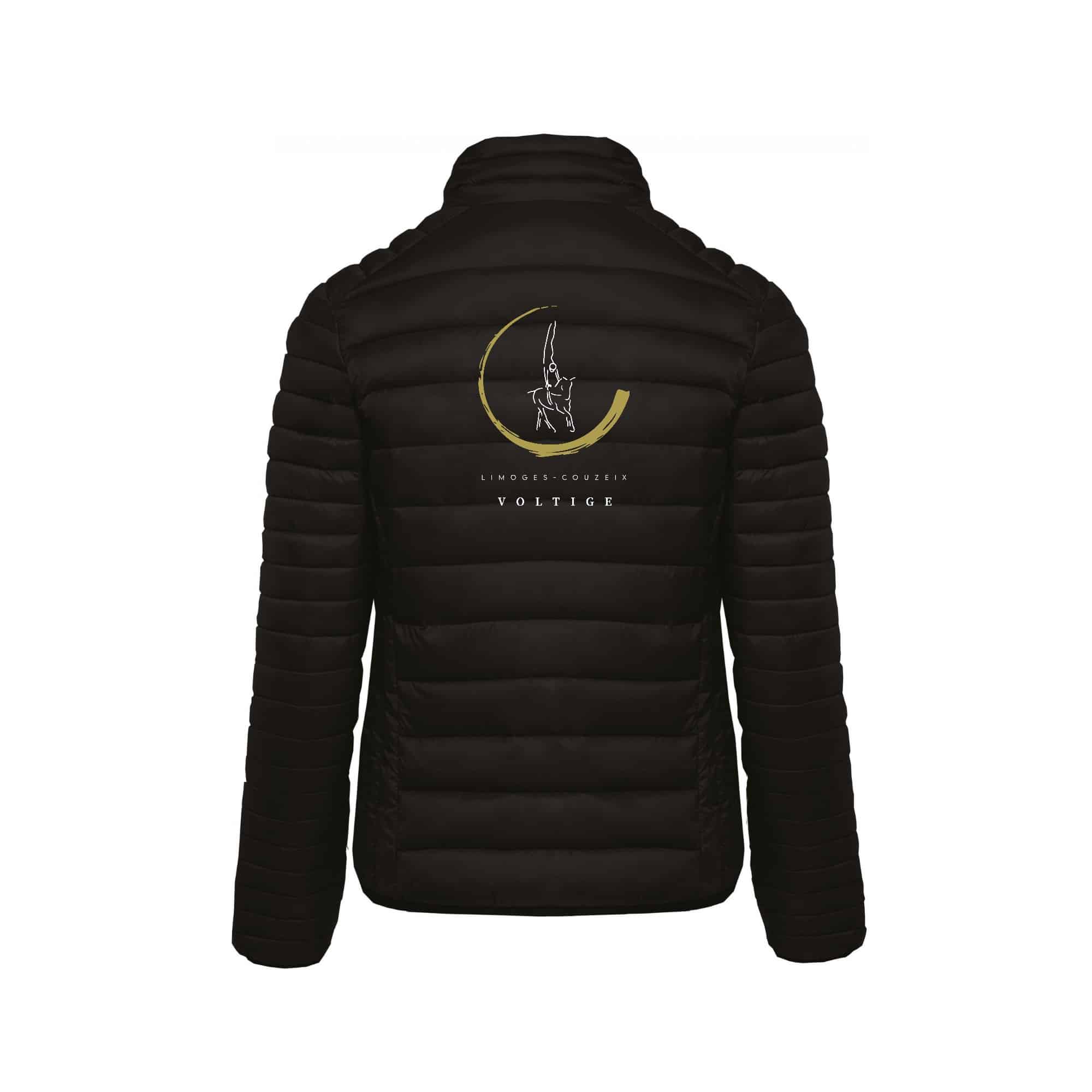 DOUDOUNE AVEC MANCHES (femme) - Limoges Couzeix Voltige - Noir - K6121 – Image 3