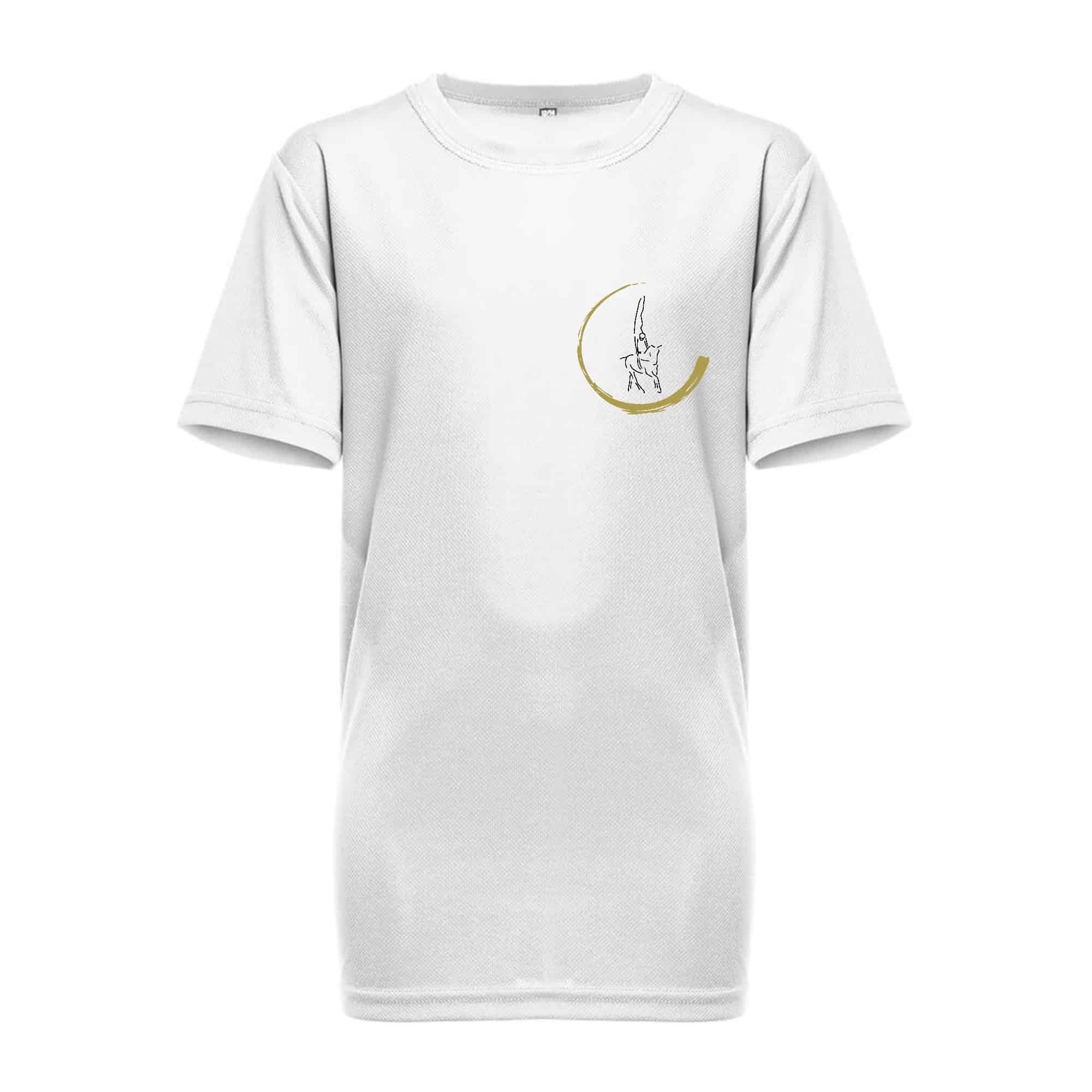 T-Shirt respirant (enfant) - Limoges Couzeix Voltige - Blanc - PK142