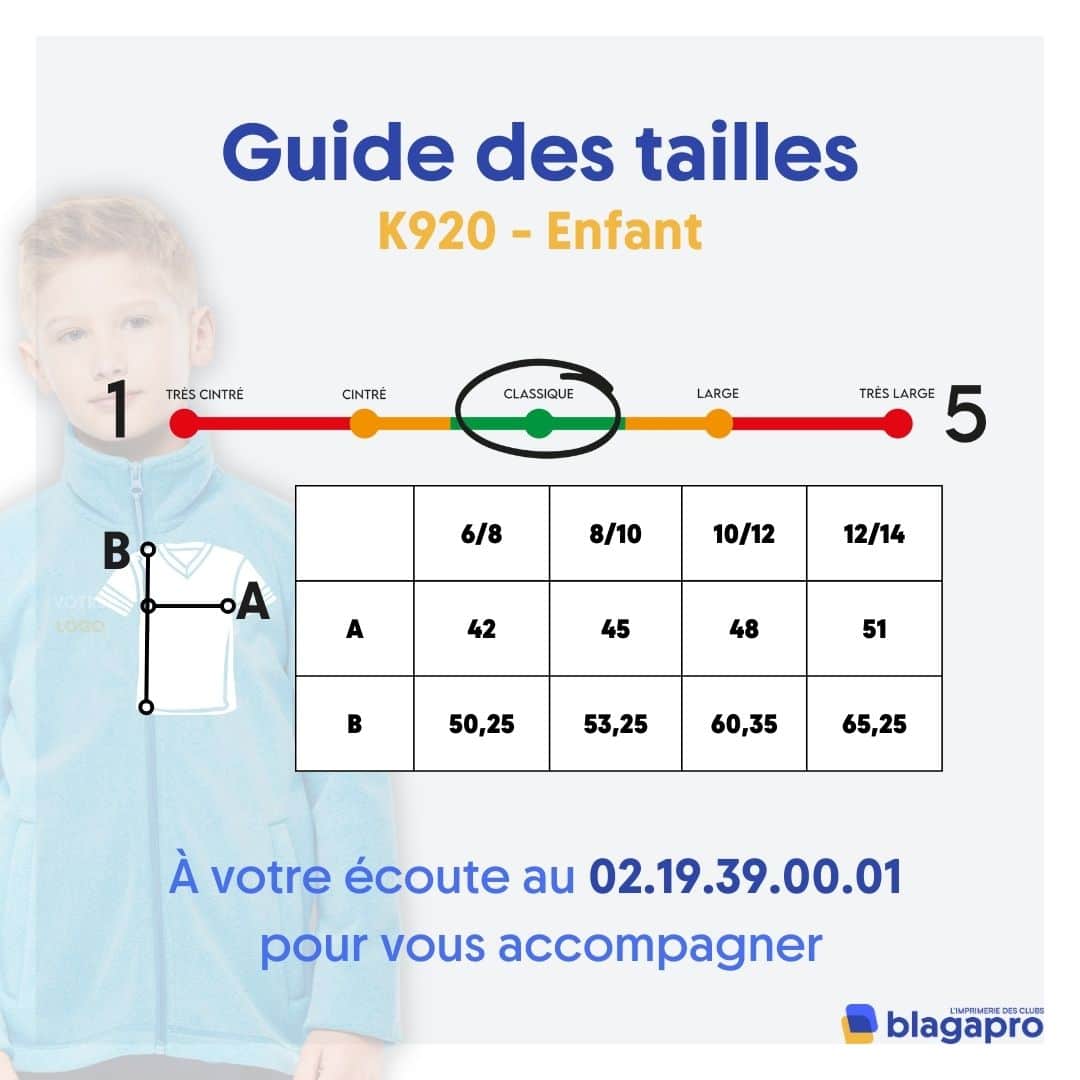 Veste micropolaire zippée (enfant) – K920 – Image 3