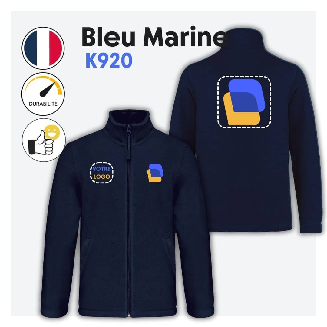 Veste micropolaire zippée (enfant) – K920 – Image 4