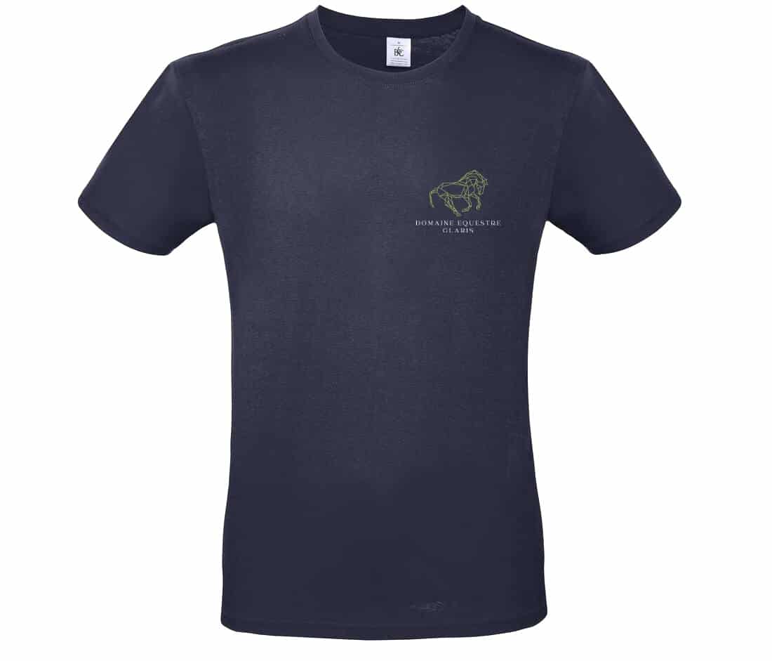 T-SHIRT (homme) - Domaine Équestre Glaris - Navy - BC03T
